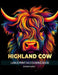 Scottish Highland Cow: A Large Print A4 Colouring Book by Dominik Smrek