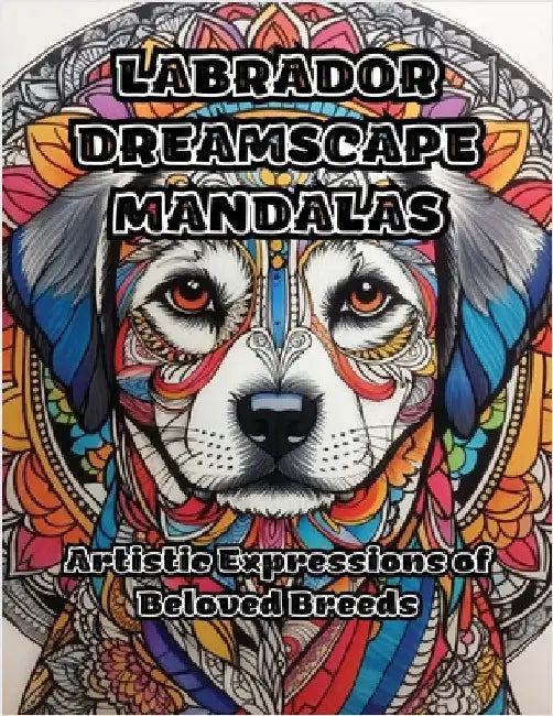 Labrador Dreamscape Mandalas: Artistic Expressions of Beloved Breeds by Colorzen