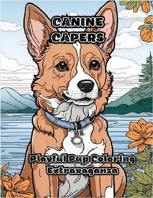 Canine Capers: Playful Pup Coloring Extravaganza by Colorzen