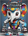Mechanical Marvels: Robo-Elephant Coloring Odyssey by Colorzen