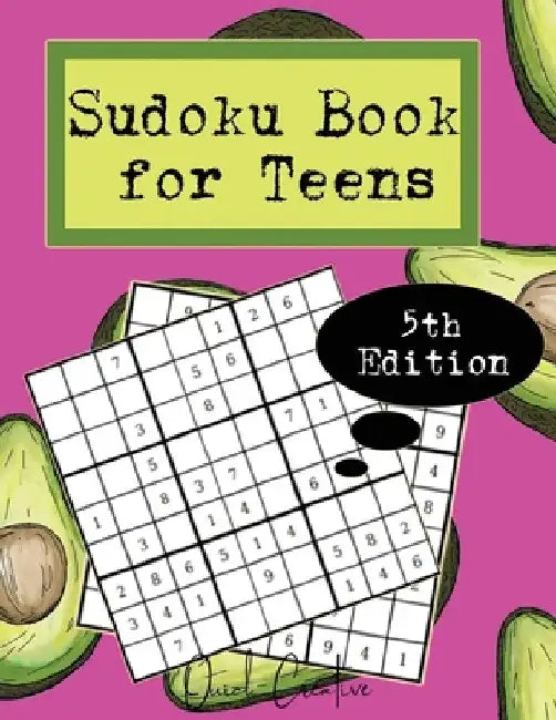 Sudoku Book For Teens 5th Edition: Easy to Medium Sudoku Puzzles Including 330 Sudoku Puzzles with Solutions, Avocado Edition, Great Gift for Teens or by Quick Creative
