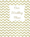 Our Wedding Plans: Complete Wedding Plan Guide to Help the Bride & Groom Organize Their Big Day. Gold Zig Zag Design on White Cover Desig by Lilac House
