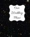 Our Wedding Plans: Complete Wedding Plan Guide to Help the Bride & Groom Organize Their Big Day. Black Sparkle Cover Design by Lilac House