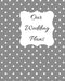 Our Wedding Plans: Complete Wedding Plan Guide to Help the Bride & Groom Organize Their Big Day. Silver Grey Cover Design with White Polka Dots by Lilac House