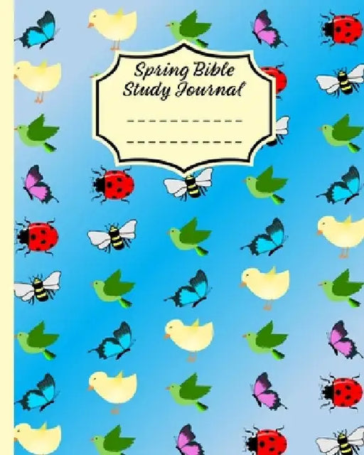 Spring Bible Study Journal: 3 Month Daily Devotions Blue Workbook (8"x10" 190 B&W Pages) by Divine Inspirations