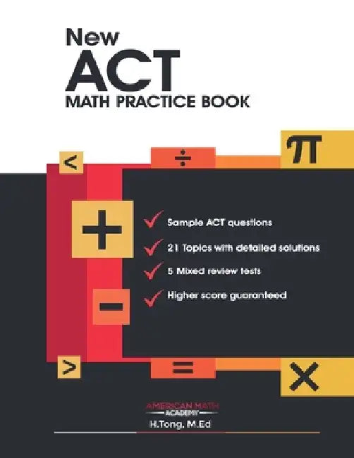 New ACT Math Practice Book by American Math Academy