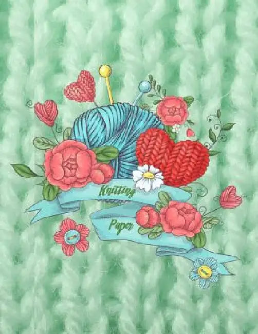 Knitting Paper: Knitter's Graph Paper 4:5 Ratio Design Your Own Patterns 8.5 by 11 by Castles in the Air Journals
