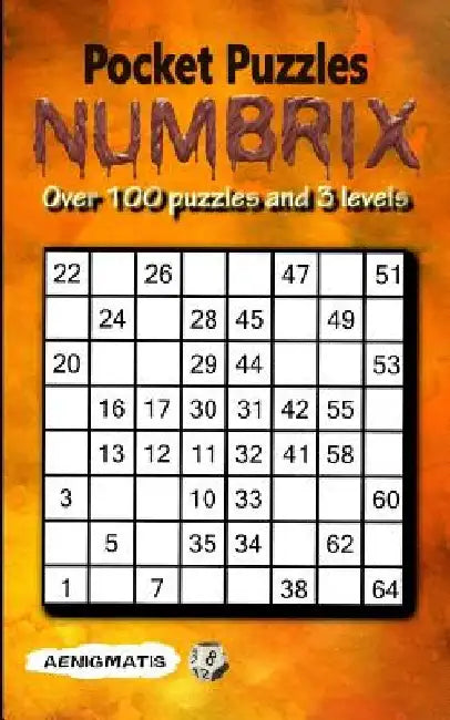Pocket Puzzles Numbrix: 3 Levels: Easy, Medium and Hard by Aenigmatis