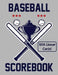 Baseball Scorebook With Lineup Cards: 50 Scorecards For Baseball and Softball Games by Francis Faria