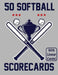 50 Softball Scorecards With Lineup Cards: 50 Scorecards For Baseball and Softball Games by Francis Faria