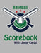 Baseball Scorebook With Lineup Cards: 50 Scorecards For Baseball by Francis Faria