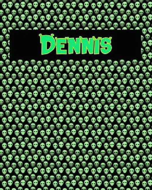 120 Page Handwriting Practice Book with Green Alien Cover Dennis: Primary Grades Handwriting Book by Sheldon Franks