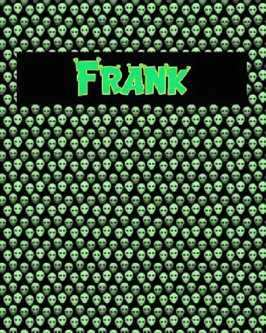 120 Page Handwriting Practice Book with Green Alien Cover Frank: Primary Grades Handwriting Book by Sheldon Franks