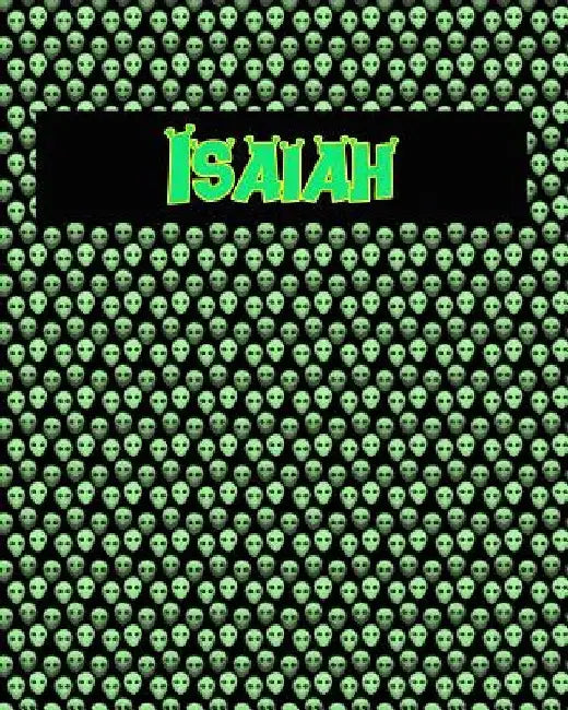 120 Page Handwriting Practice Book with Green Alien Cover Isaiah: Primary Grades Handwriting Book by Sheldon Franks