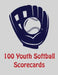 100 Youth Softball Scorecards: 100 Scorecards For Baseball and Softball by Franc Faria