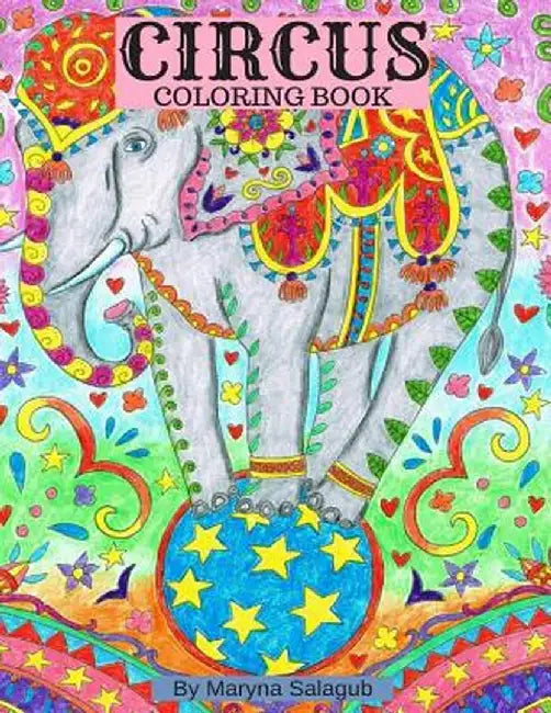Circus coloring book by Maryna Salagub