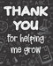 Thank You for Helping Me Grow by Emmarose Publishing