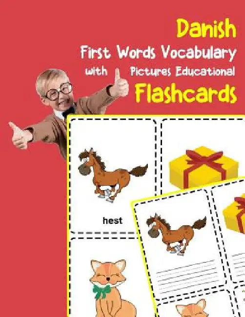 Danish First Words Vocabulary with Pictures Educational Flashcards: Fun flash cards for infants babies baby child preschool kindergarten toddlers and by Zone, Brighter