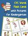 CVC Words Flash Cards with Pictures for Kindergarten: Vowels and consonants missing word activity f by Griffi, Shani
