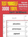 Test Yourself 3000 TOEFL Words with Chinese Meanings Standard Version Book III (3rd 1000 words): Practice TOEFL vocabulary for ETS TOEFL IBT official by Angela Valentin