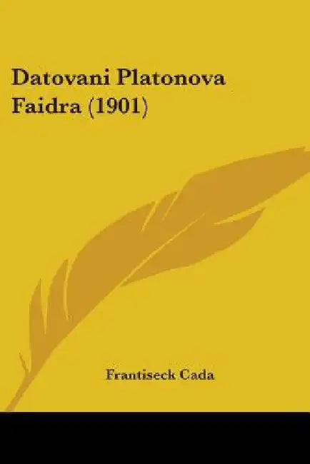Datovani Platonova Faidra (1901) by Frantiseck Cada