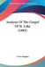 Analysis Of The Gospel Of St. Luke (1885) by Lewis Hughes