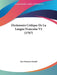 Dictionaire Critique De La Langue Francaise V2 (1787) by Jean-Francois Feraud