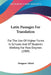 Latin Passages For Translation: For The Use Of Higher Forms In Schools And Of Students Working For Pass Degrees (1909) by Margaret Alford