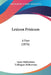 Lexicon Frisicum: A Feer (1876) by Justus Halbertsma, Tiallingius Halbertsma