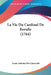 La Vie Du Cardinal De Berulle (1764) by Louis Antoine de Caraccioli
