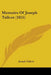 Memoirs Of Joseph Tallcot (1855) by Joseph Tallcot