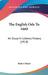 The English Ode To 1660: An Essay In Literary History (1918) by Robert Shafer