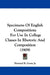 Specimens Of English Composition: For Use In College Classes In Rhetoric And Composition (1909) by Jr. Grose Howard B.