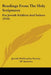 Readings From The Holy Scriptures: For Jewish Soldiers And Sailors (1918) by Jewish Publication Society of America