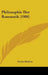 Philosophie Der Romantik (1906) by Erwin Kircher