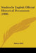Studies In English Official Historical Documents (1908) by Hubert Hall