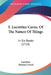 T. Lucretius Carus, Of The Nature Of Things: In Six Books (1714) by Lucretius, Thomas Creech