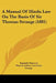 A Manual Of Hindu Law On The Basis Of Sir Thomas Strange (1881) by Reginald Thomson, Thomas Andrew Lumisden Strange