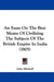 An Essay On The Best Means Of Civilizing The Subjects Of The British Empire In India (1805) by John Mitchell