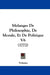 Melanges De Philosophie, De Morale, Et De Politique V6 (1772) by Voltaire