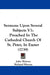 Sermons Upon Several Subjects V1: Preached In The Cathedral Church Of St. Peter, In Exeter (1739) by John Warren, Richard Warren