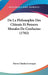 De La Philosophie Des Chinois Et Pensees Morales De Confucius (1782) by Pierre Charles Levesque