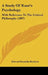 A Study Of Kant's Psychology: With Reference To The Critical Philosophy (1897) by Edward Franklin Buchner