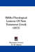 Biblio-Theological Lexicon Of New Testament Greek (1872) by Hermann Cremer, D. W. Simon, William Urwick