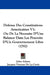 Defense Des Constitutions Americaines V1: Ou De La Necessite D'Une Balance Dans Les Pouvoirs D'Un Gouvernement Libre (1792) by John Adams, Jacques Vincent De La Croix