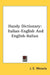 Handy Dictionary: Italian-English And English-Italian by J. E. Wessely