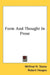 Form And Thought In Prose by Wilfred H. Stone, Robert Hoopes