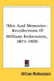 Men And Memories: Recollections Of William Rothenstein, 1872-1900 by William Rothenstein