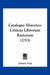 Catalogus Historico-Criticus Librorum Rariorum (1753) by Johann Vogt