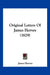 Original Letters Of James Hervey (1829) by James Hervey